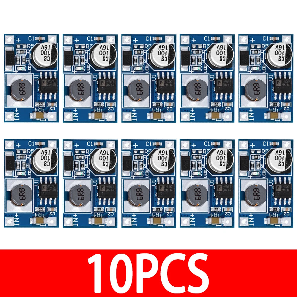 8W DC-DC Boost Module 3V-6V Input 5V-12V Output USB Boost Board for 3.7V Li-ion Battery Power Bank Zpaxo 10pcs