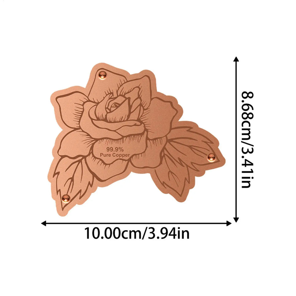 Copper Disk For Bird Bath Stable Triple-Point Support Purification Plate Copper Bird Bath Purification Disk For Outdoors Zpaxo