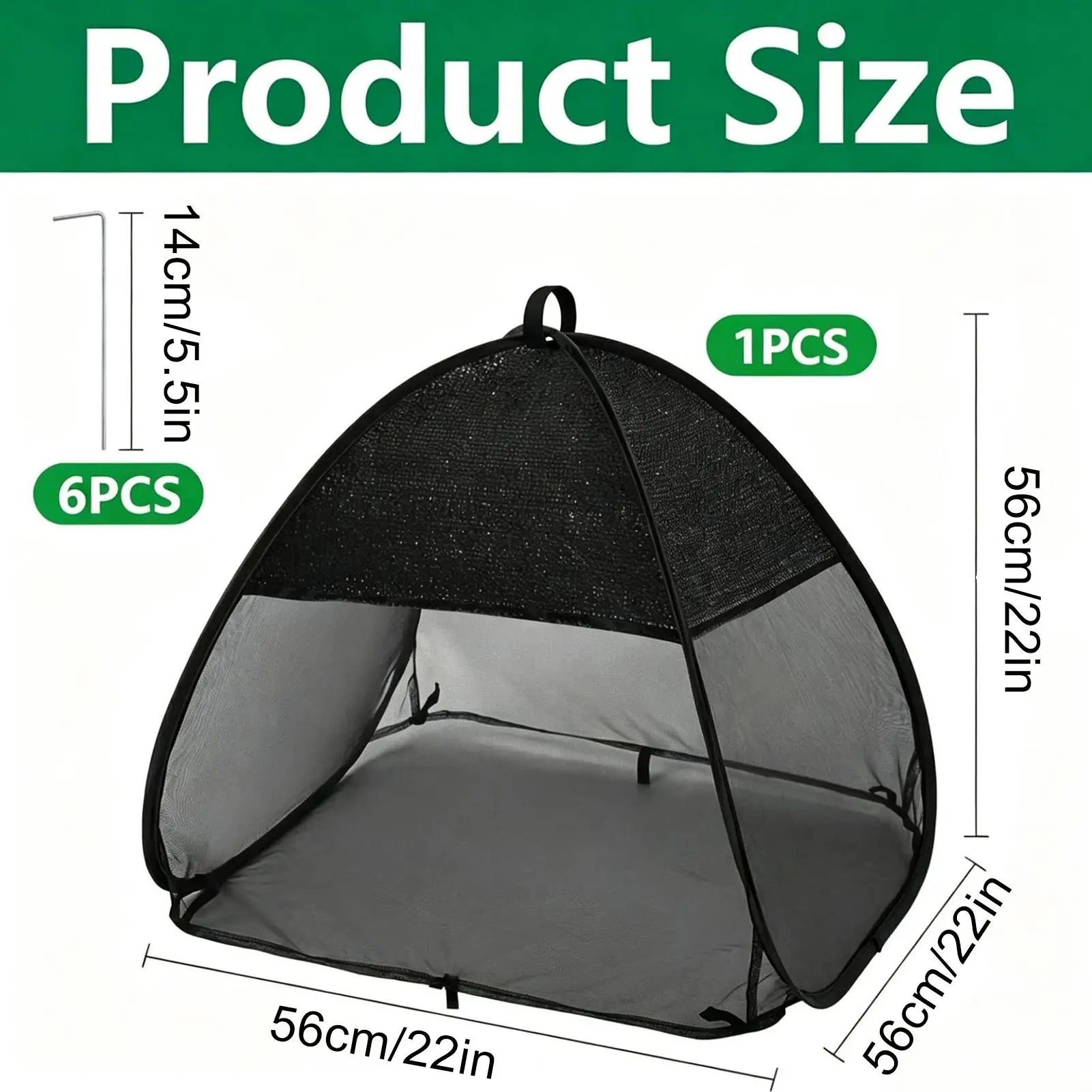 Shade Tent for Plants Pop Design Mesh Awning Tent Outdoor Plant Shade Bird Barrier for Garden Patio Cage Outdoor Backyard Zpaxo