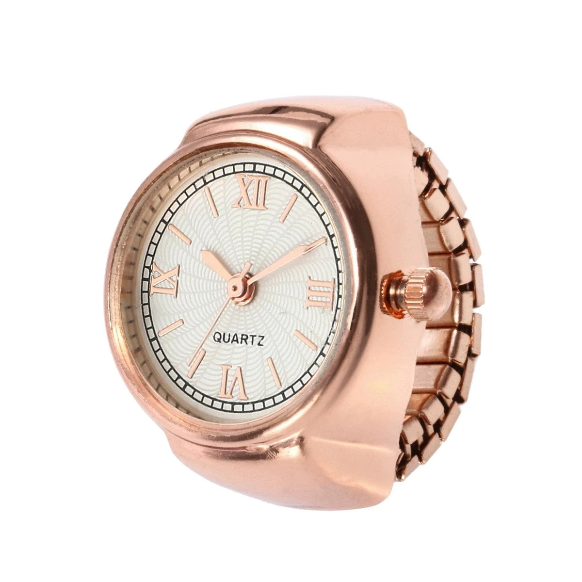 RetroGem New Fashion Personality Ring Watches Adjustable Women's Party Banquet Jewelry Finger Accessories Rings Gifts for Women Zpaxo rose gold