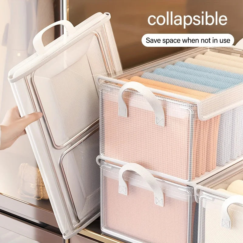 Jumbo PVC Storage Box Lid-extra Large Foldable&dustproof Organizer