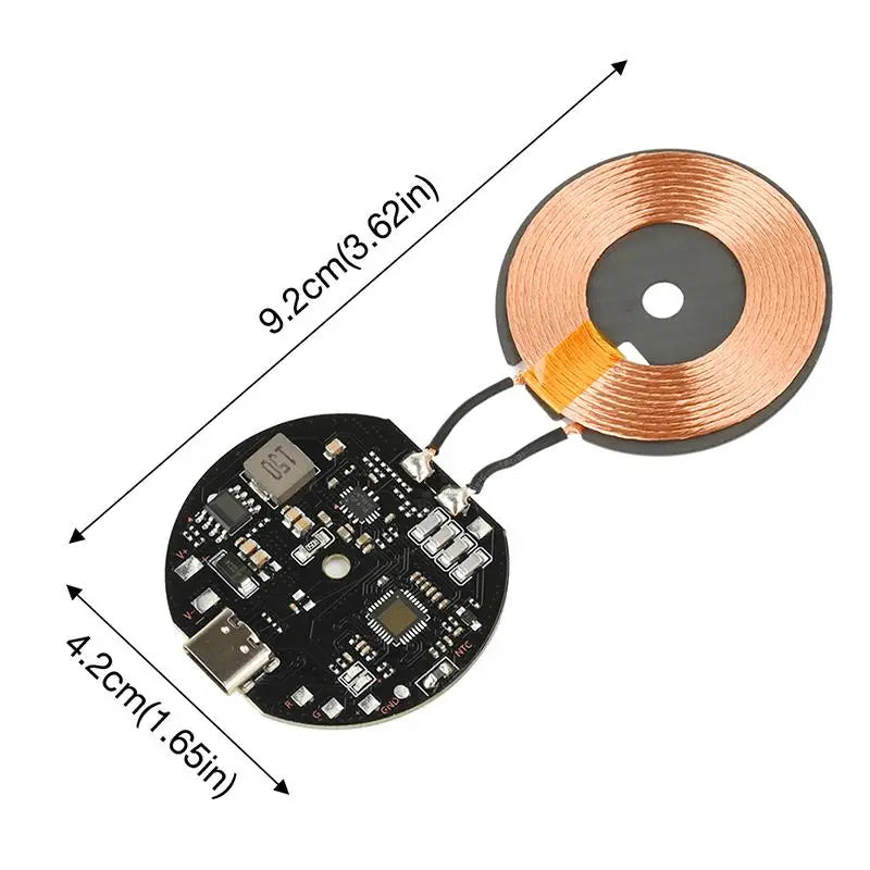 20W Car Wireless Charging Module – 12V/24V Quick Charge