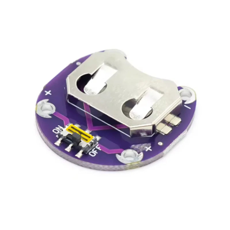 LilyPad Coin Cell Battery Holder CR2032 Battery Holder Module Switch Electronics Zpaxo