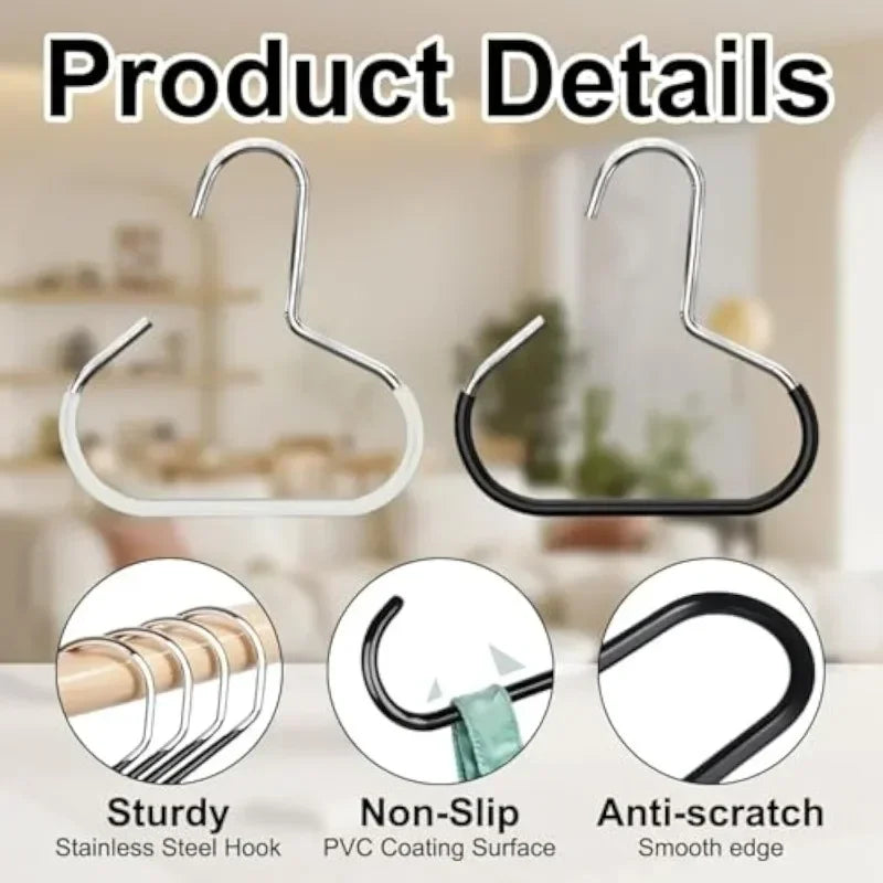 Tie Hanger Multifunction Hooks Circle Ring Hat Hanger Non-marking Non-slip Hat Storage Hook Scarf Towel Tie Hanging Rack Zpaxo