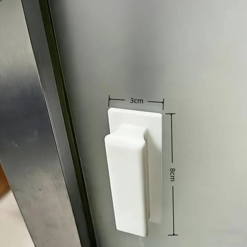 2/4pcs Adhesive Glass Sliding Door Handle – No Drill, 3 Colors, Slip-Free Grip, Easy Install, Sturdy Zpaxo