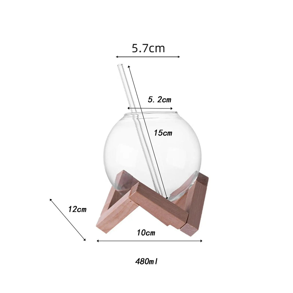 Cocktail Glass Cup Drinks Cup Transparent Barware Gift Spherical Crystal Ball Zpaxo
