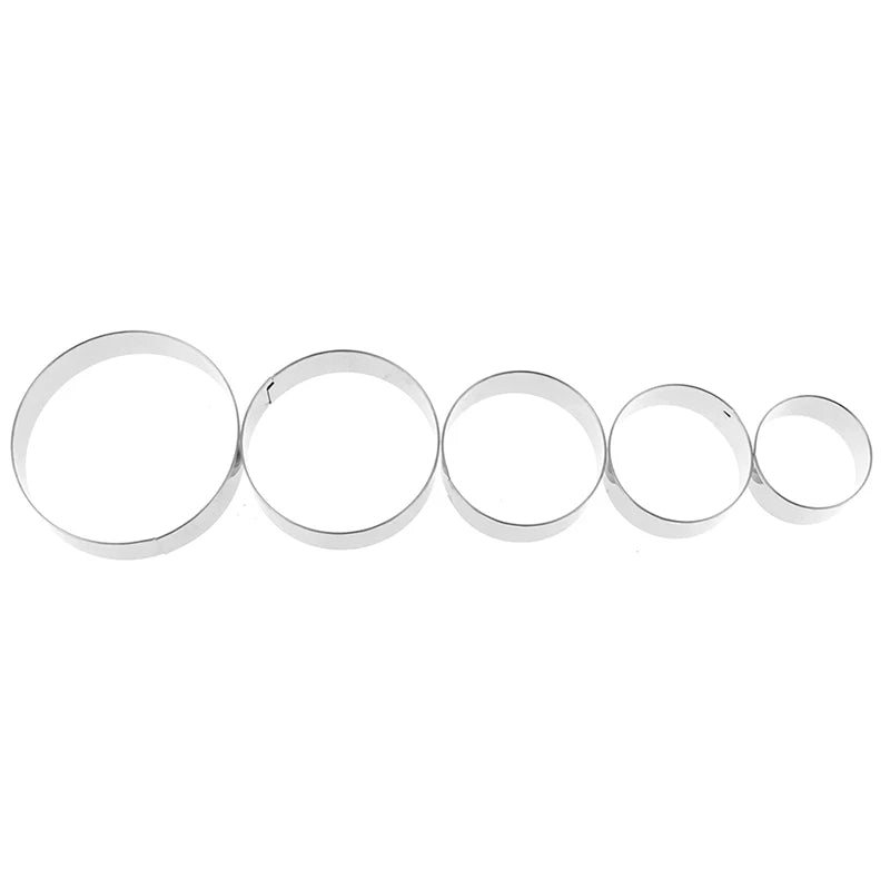 Round Circle Stainless Steel Cookie Cutter Biscuit DIY Baking Pastry Zpaxo