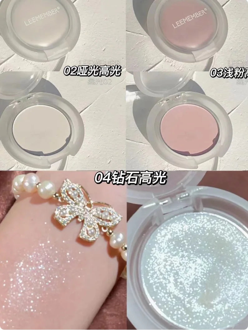 LEEMEMBER Mini Face Shadow Powder Multi-Purpose Highlighting Contour Powder Makeup Cosmetics Zpaxo