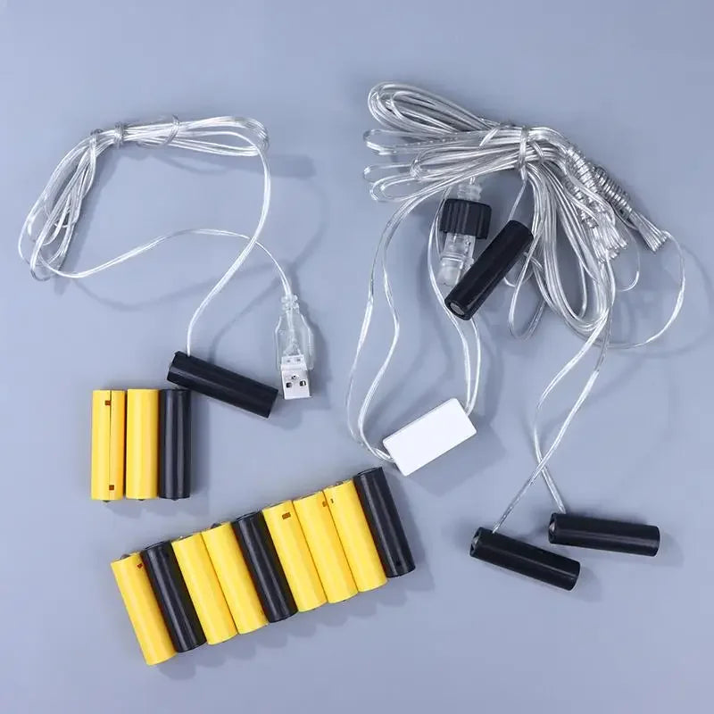 1Set Power Supply Adapter AA Battery Eliminators Eliminate The Need For Frequent Battery Replacement For Christmas Trees Zpaxo