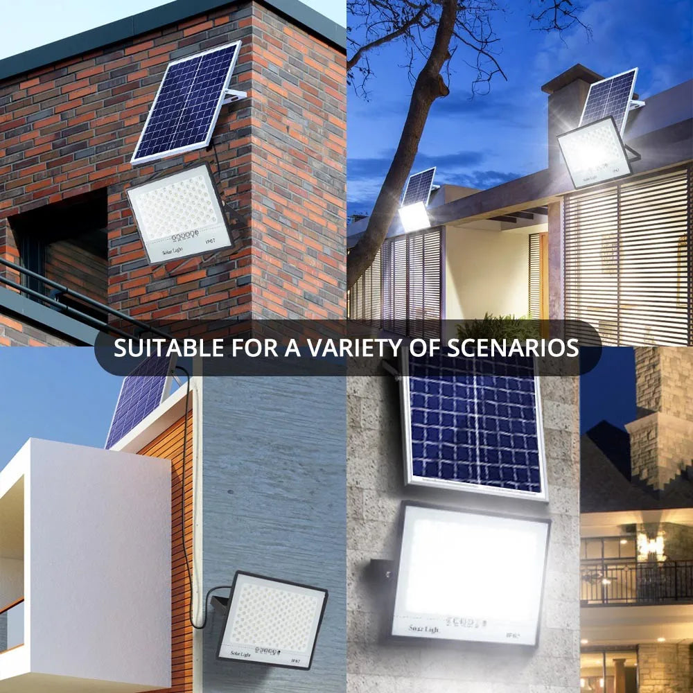 18000LM LED Solar Flood Lights Street Lamp Outdoor Waterproof Remote Zpaxo