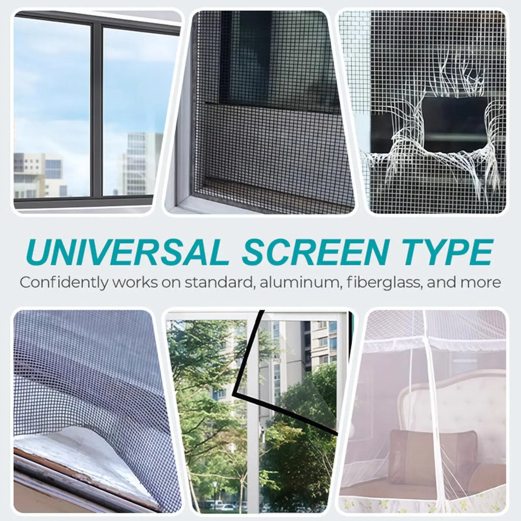 Screen Repair Tape Self Adhesive DIY Cuttable Waterproof Fiberglass