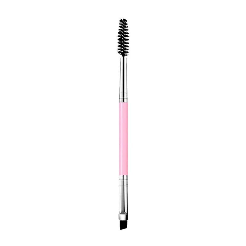 1/10pcs Soft Makeup Brushes Double Head Spiral Eyelash Eyebrow Brush Outline Blade Eyeliner Brush Multi-functional Makeup Tools Zpaxo Pink-1pcs