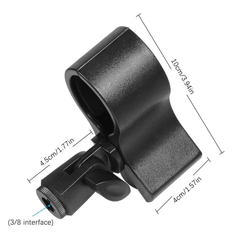 Universal Large Microphone Handhold Clip Clamp Holder 3 8 Adapter 3