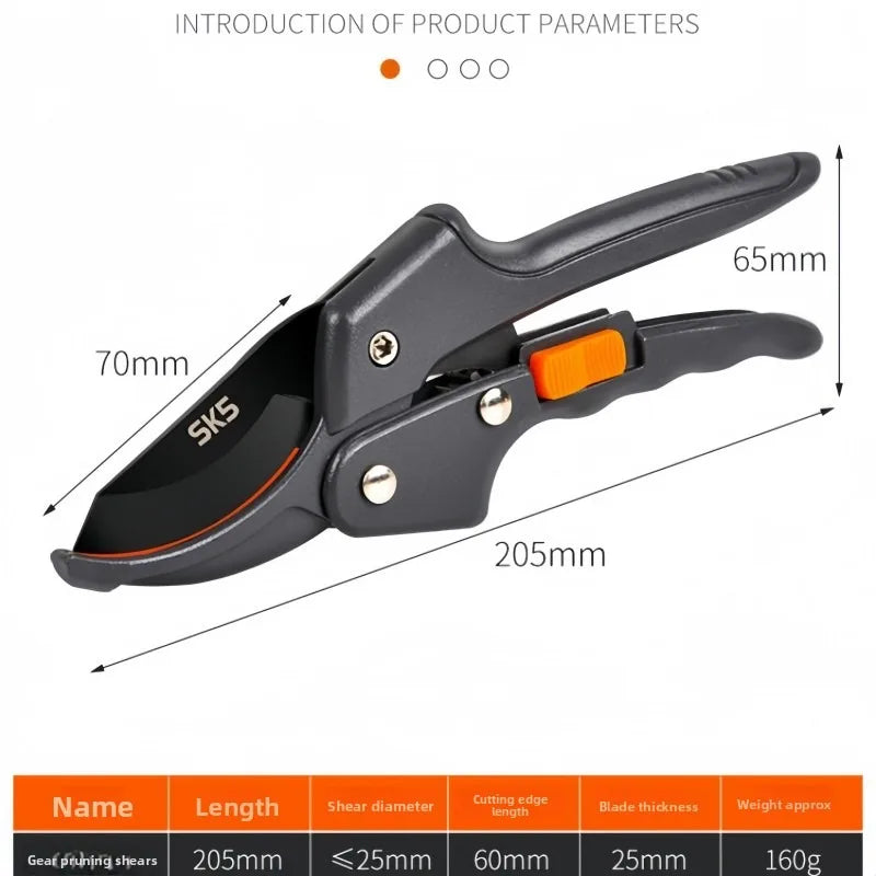 Gardening Shears Flower Branch Scissors Garden Scissors Stainless Steel Potted Pruning Branch Shears Pruning Tool Zpaxo