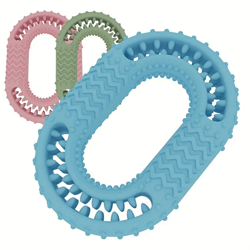 O-ring Dog Chew Toy TPR Pet Teeth Cleaning Interactive Cat Puppy