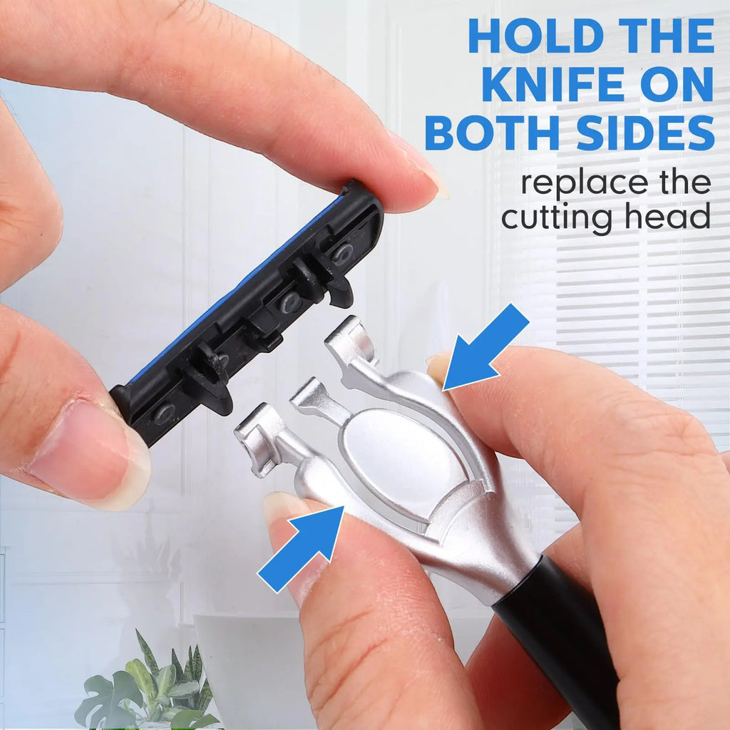 High Quality 6 Layer German Stainless Steel Safety Razor Blade Man Shaving Cartridges Compatible with Mach Shaver Zpaxo