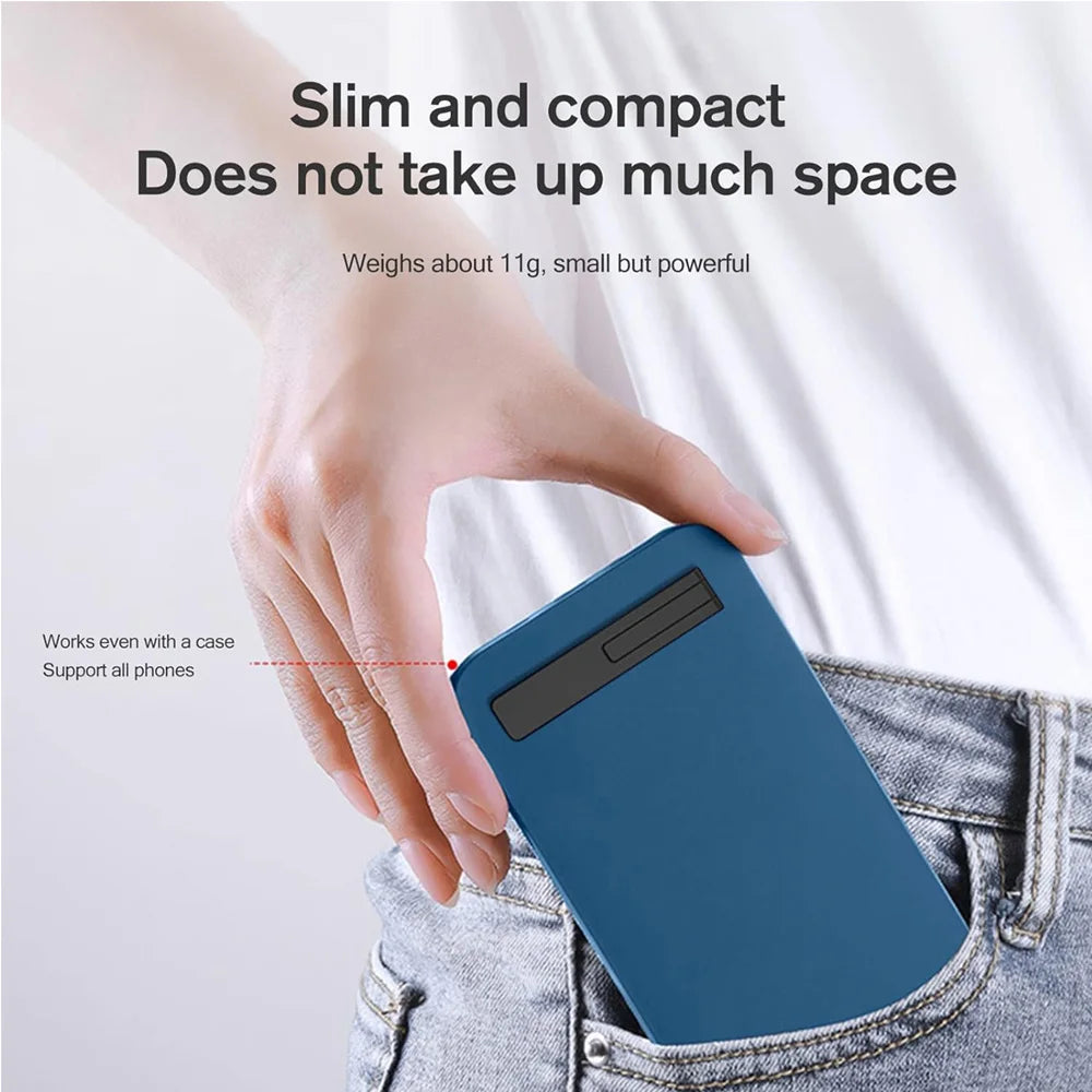 Ultra-Thin Magnetic Foldable Phone Stand | Metal Kickstand Phone Desk Stand Zpaxo
