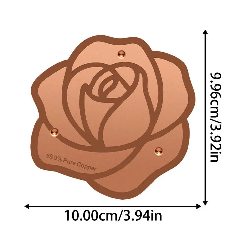 Copper Bird Bath Plate Birdbath Purification Disc with Triple-Point Support Birdbath Bowl Purifier Plate for Backyard Bird Bath Zpaxo B