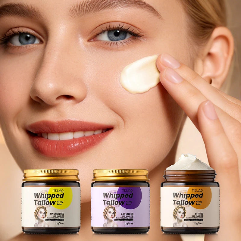 Beef Tallow & Honey Cream – Deep Moisturizer for Dry Skin Moisturizing Skin Balm Zpaxo