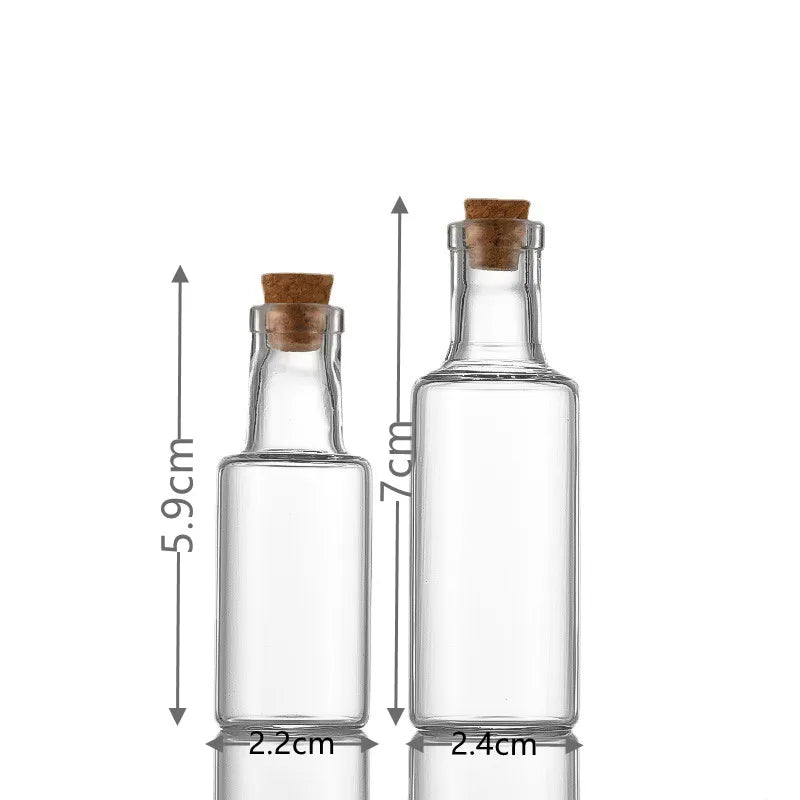 Mini Glass Bottle with Cork – DIY Gift & Party Decoration