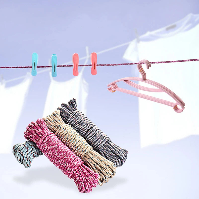 Outdoor Clothesline Nylon Non-slip Laundry Line Rope Travel Business