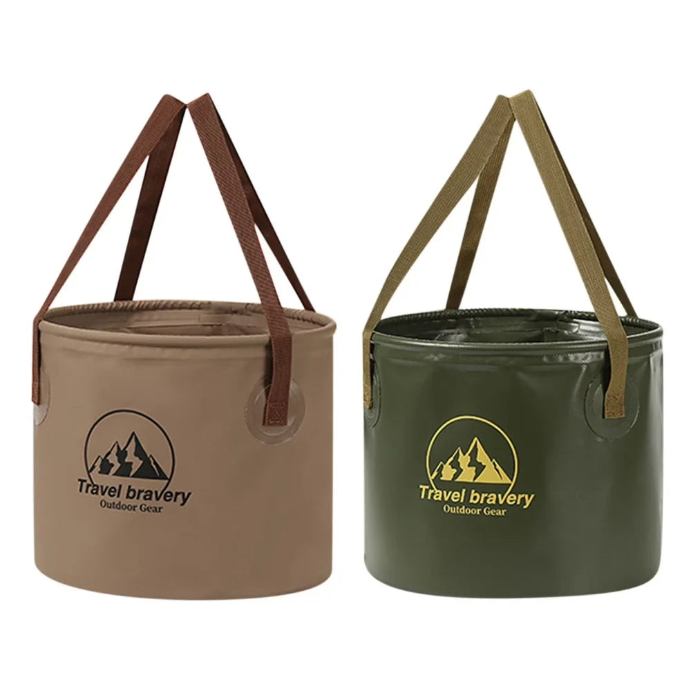Handheld Bucket Outdoor Foldable Waterproof Sink Portable Travel Zpaxo