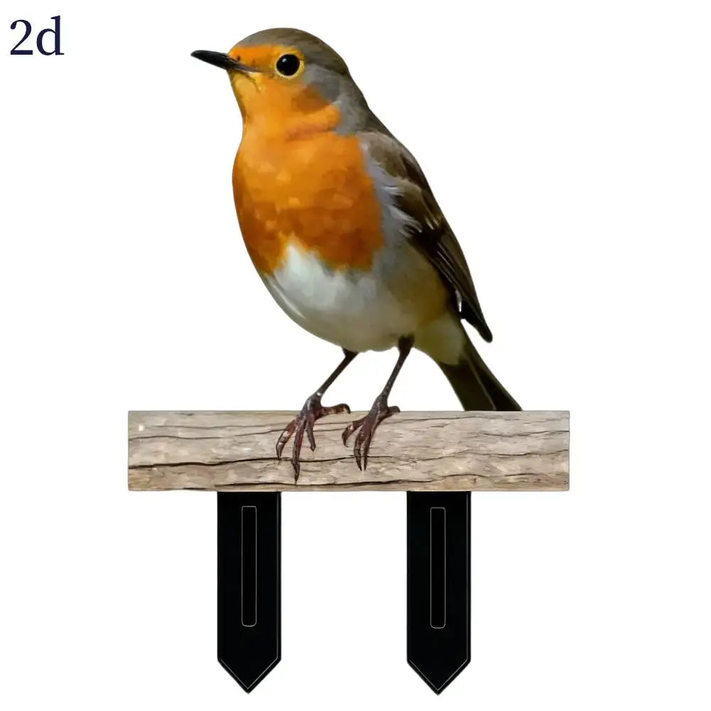 2D Acrylic Duck Garden Stake – Waterproof Bird Ornament Garden Stake Ornament Zpaxo D