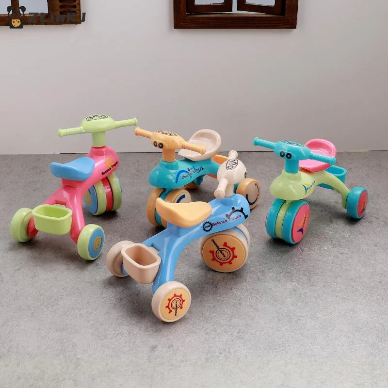 ▶1Pcs Dollhouse Mini Tricycle Simulation Small Bike Model Toys Miniature Home Scene Ornament Doll House Accessories Zpaxo