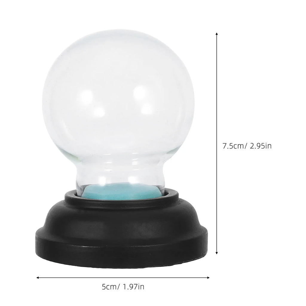 Fillable Clear Glass Snow Globe Shell Thickened Transparent Dome Jar