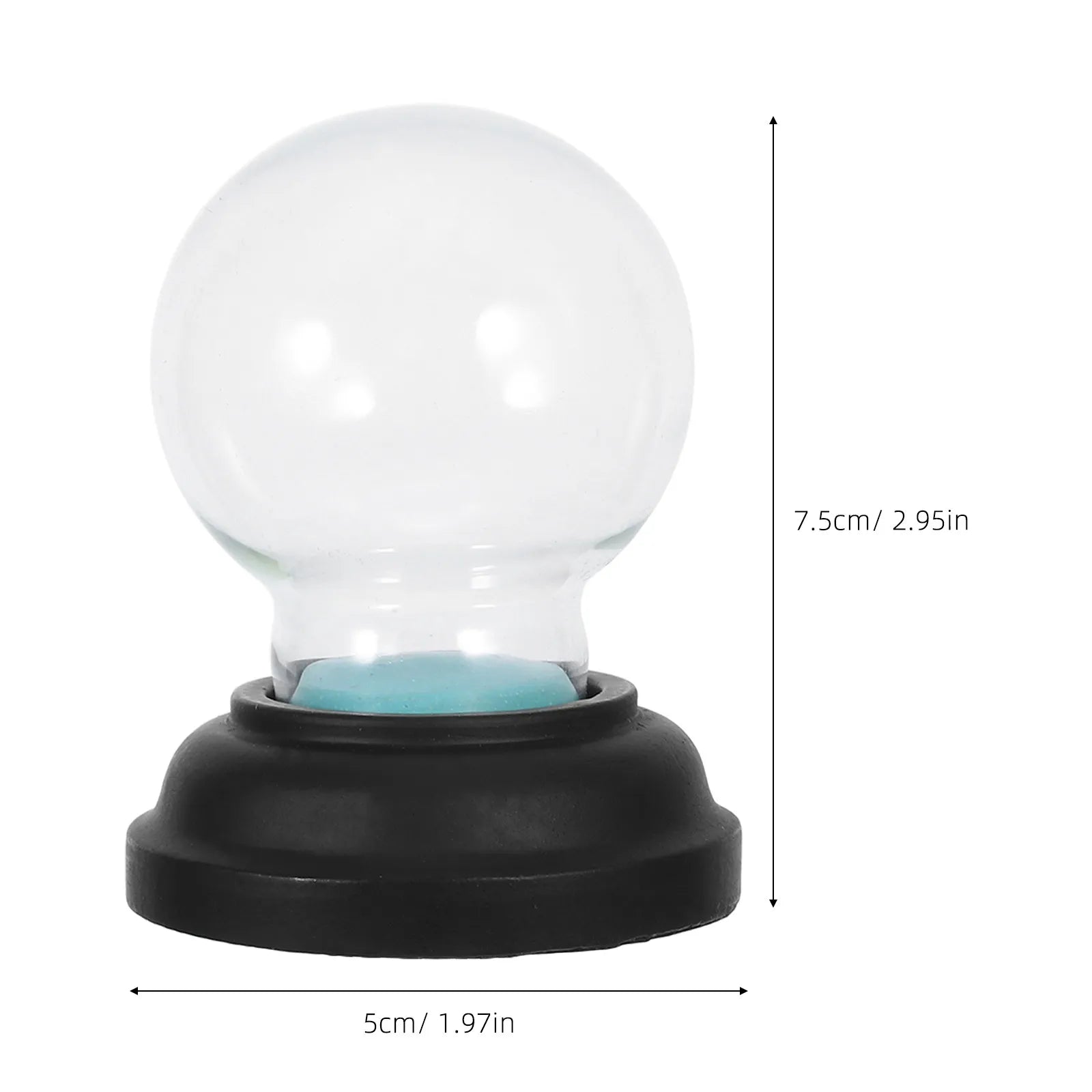 Fillable Clear Glass Snow Globe Shell Thickened Transparent Dome Jar
