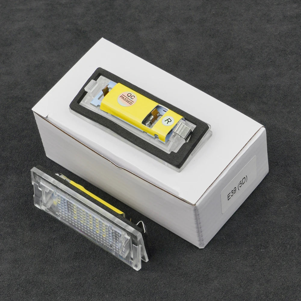 2x Error Free LED Number License Plate Light For BMW E39 5D 5 Door Wagon Touring Zpaxo