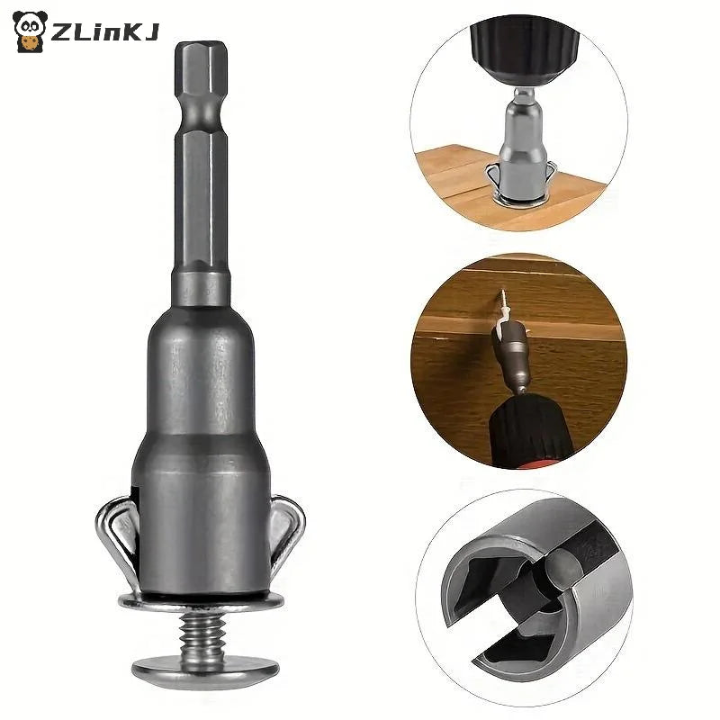 ▶1Pcs 1/4" Hex Shank Butterfly Socket Adapter Wing Nut Drill Socket Wrench Tool Set 65mm For Power Wing Nut Driving Zpaxo