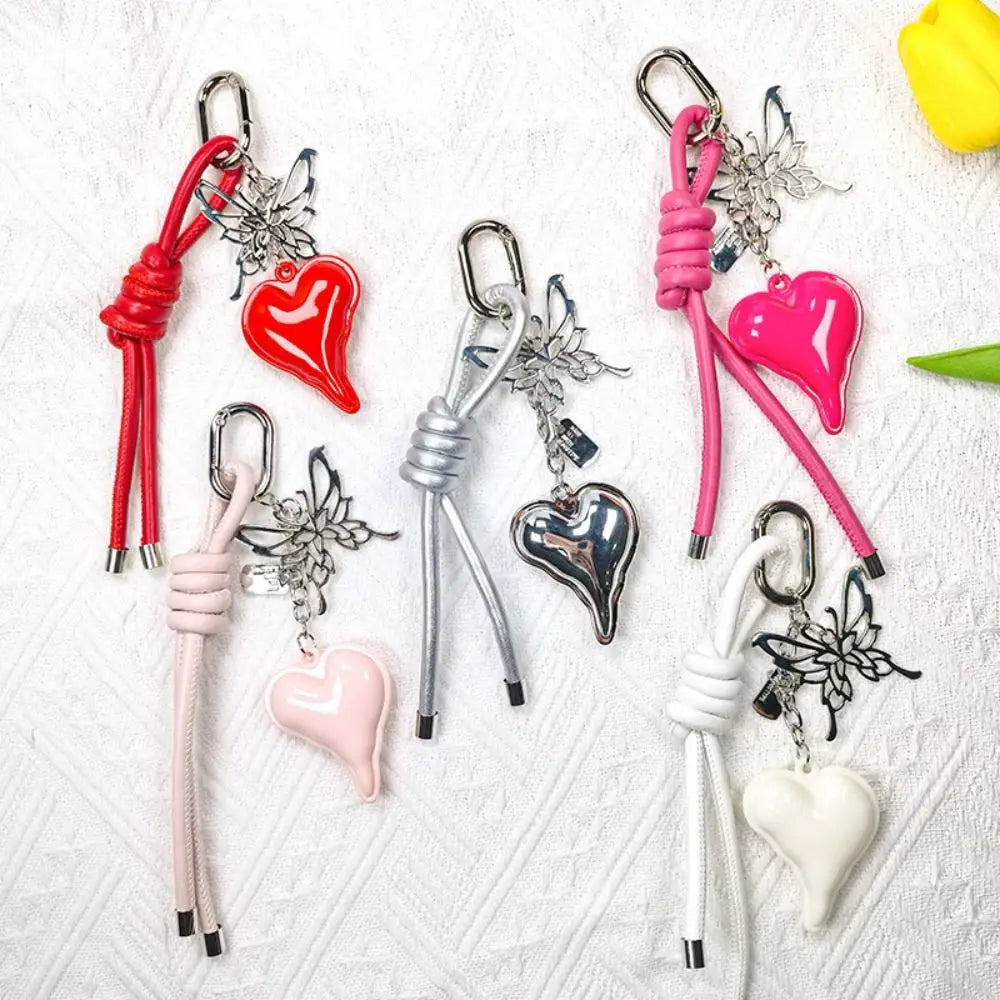 Butterfly Cartoon Girl Heart Keychain Anti-lost Bag Decoration Shaped Zpaxo