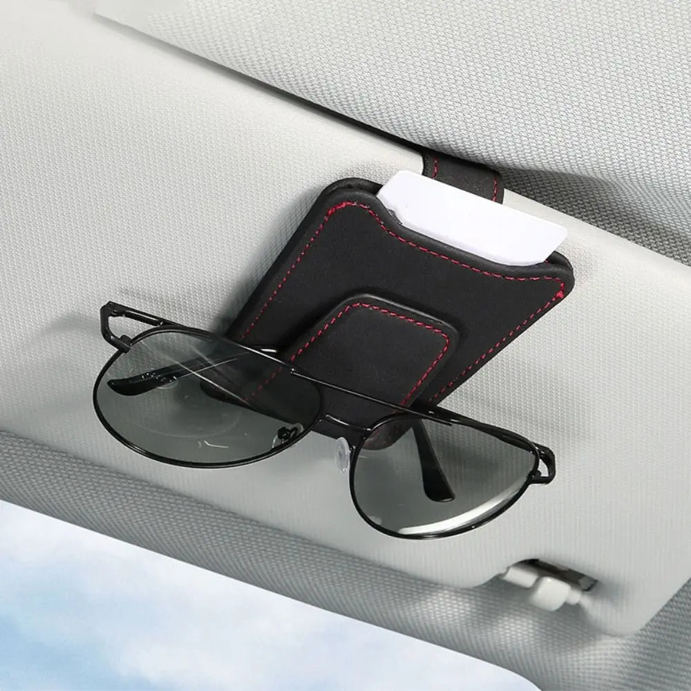 Magnetic Car Glasses Clip Wear-Resistant Universal Car Visor Sunglasses Organizer Space Saving Car Interior Sunglasses Holder Zpaxo