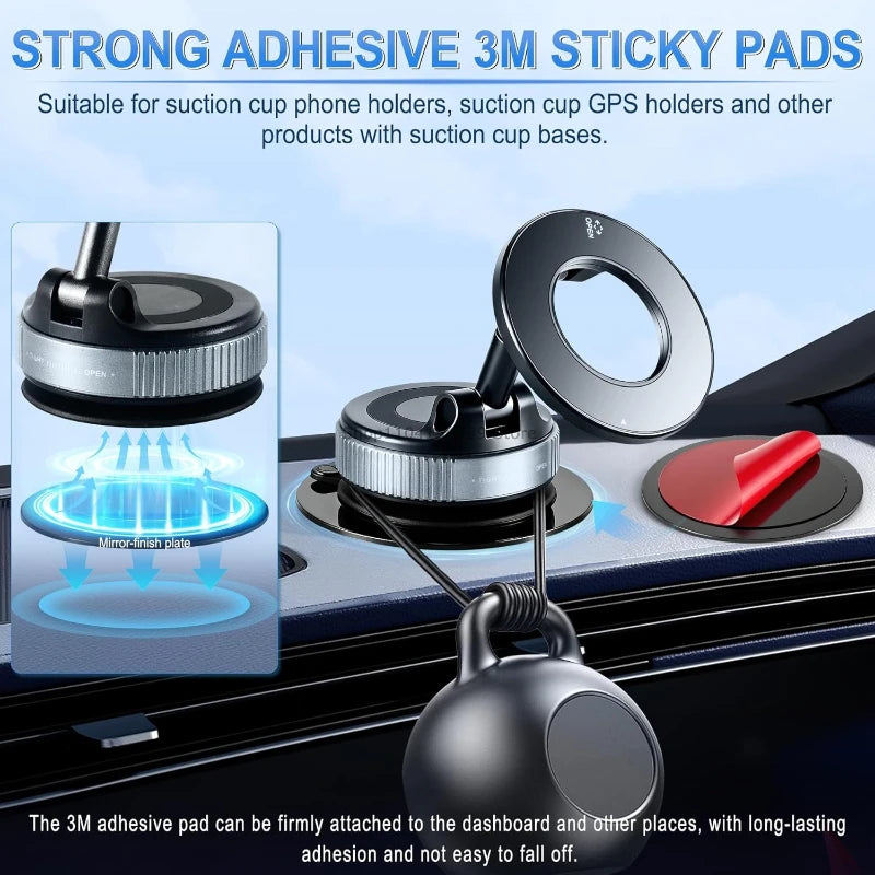 70/80mm Double-Sided Adhesive Pads Dashboard Mounting Disk Set for Car Dash Cam GPS Holders Suction Cup Phone Holder Stands Zpaxo