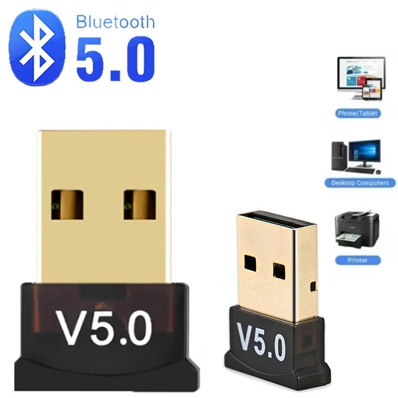 USB Bluetooth 5 0 Adapter Transmitter Receiver Audio Dongle Wireless