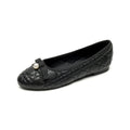 Flat Shoes Women 2025 Spring and Autumn Women Round Toe Black Shallow Mouth Flat Shoes Plus Size Women's Shoes Loafers Ladies Zpaxo black 42