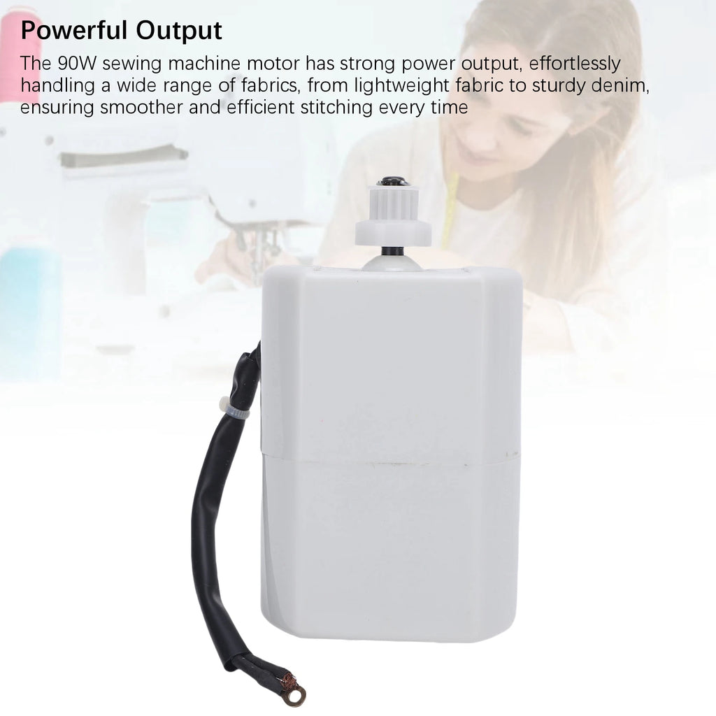 Home Sewing Machine Motor 50Hz 90W 7000RPM Electric Motor Replacement for Straight Curve Stitching Hemming Zpaxo