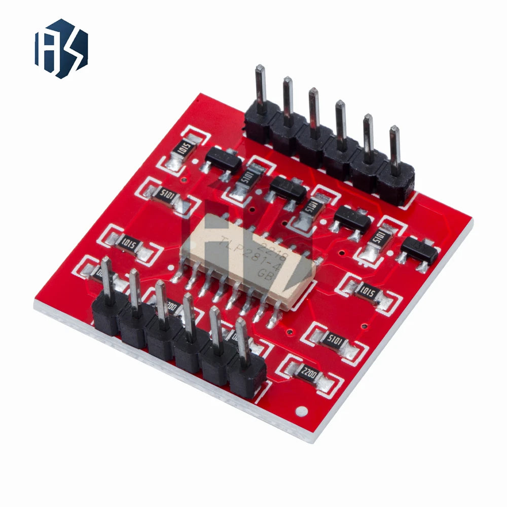 ‌TLP281-4 Industrial IoT Optocoupler Module - 4-Channel 5000Vrms Isolation with Dual-Level Logic Interface for Arduino Zpaxo