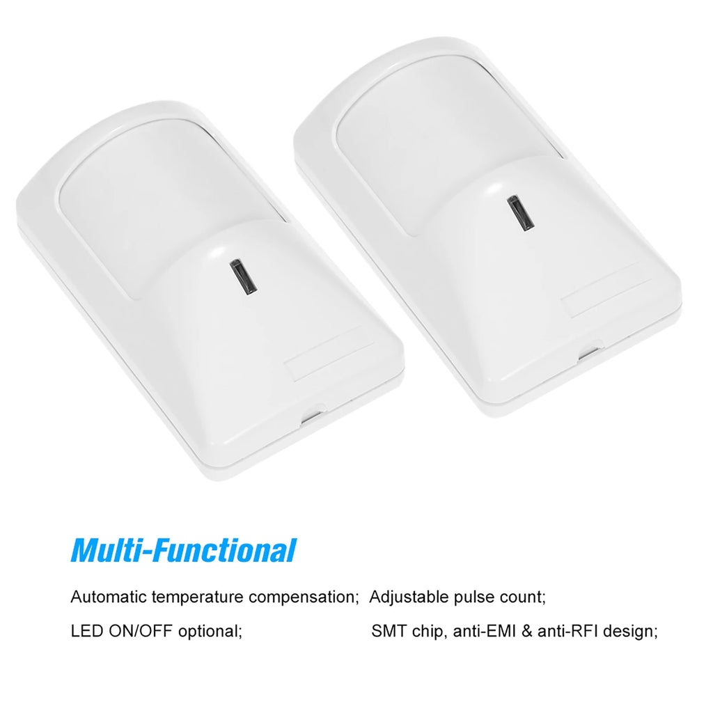 2pcs Sensor Anti-Pet PIR Motion Sensor Wired Alarm Dual Infrared Detector Pet Immune For Home Burglar Security Alarm System Zpaxo