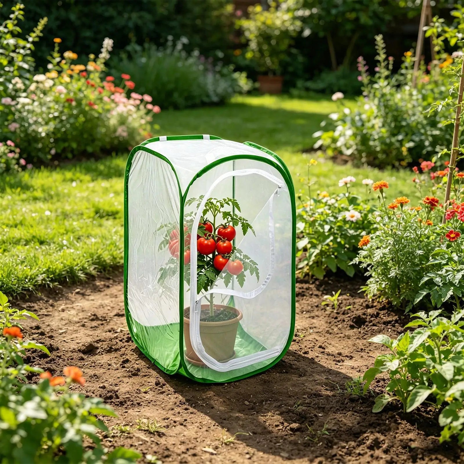 Foldable Plant Protector Mesh Cover | Anti-Frost Garden Netting Garden Plant Cover Zpaxo