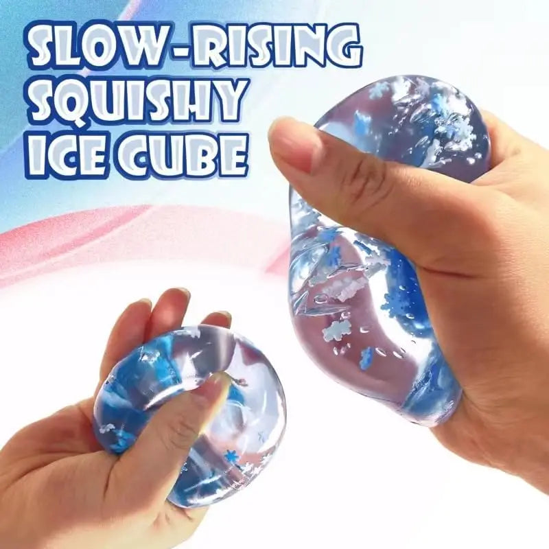 Squishy Ice Cube Stress Balls Slow Rising Soft Squeeze Ball Relief