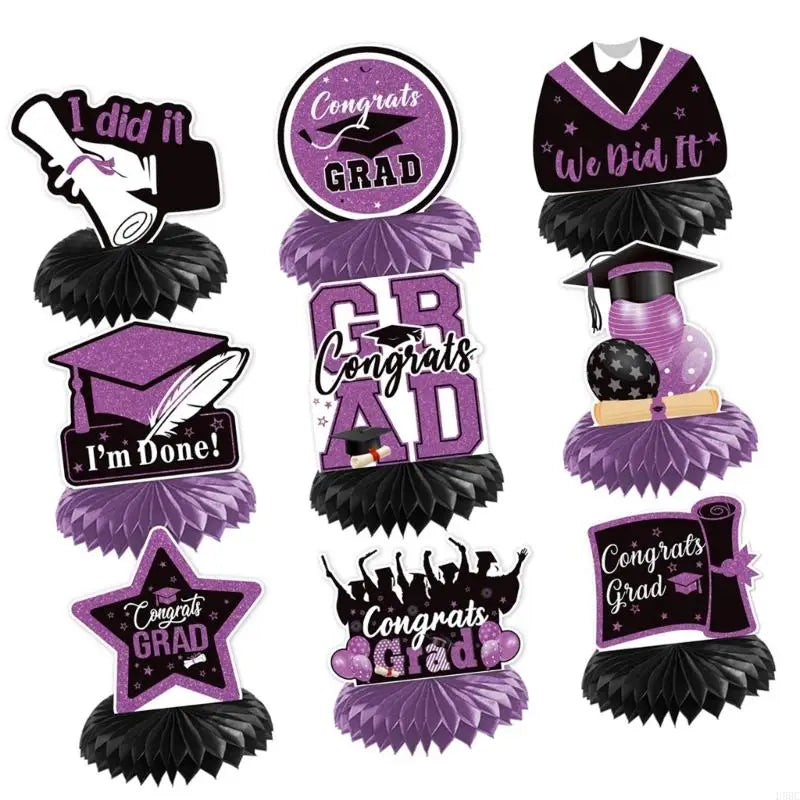 Graduations Party Decorations Hanging Banners Helical Honeycomb
