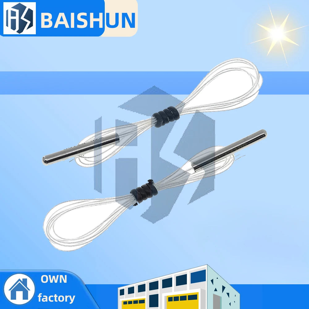PT100 Platinum Resister Temperature Sensor Waterproof Temp Probe -20~450 Celsius Insulated Shielding Fiberglass 50CM Zpaxo