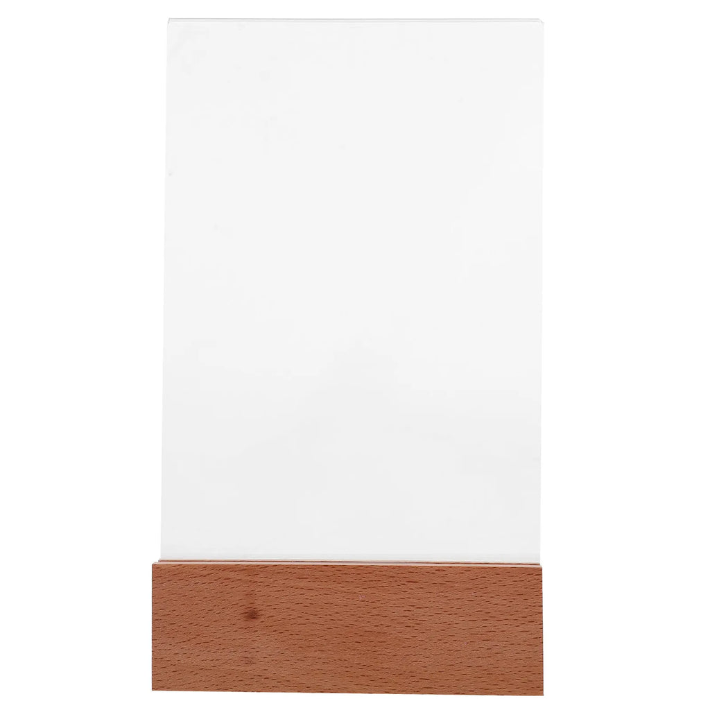Acrylic Certificate Stand Wooden Base A6 Diploma Display Holder