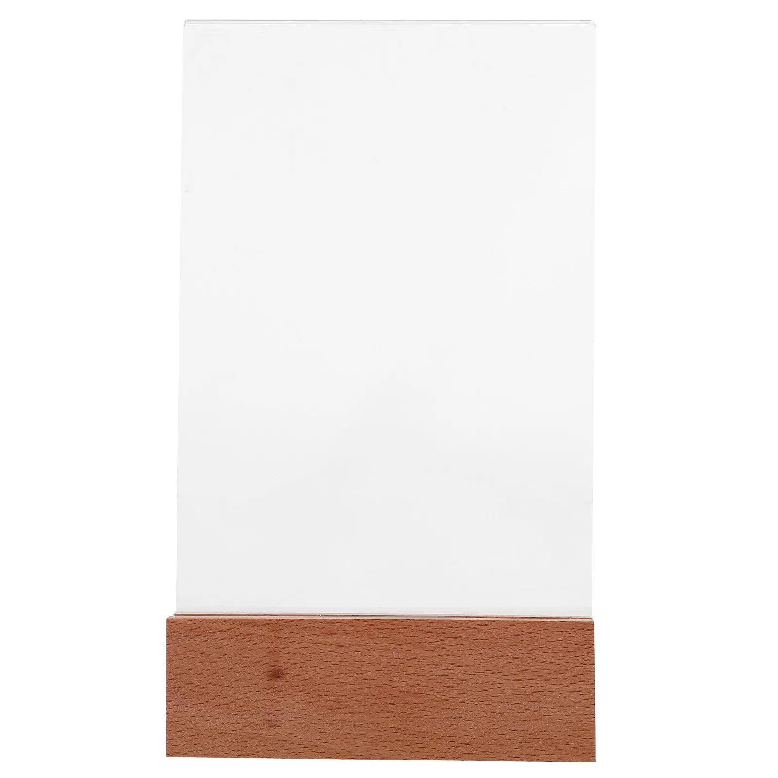 Acrylic Certificate Stand Wooden Base A6 Diploma Display Holder