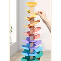 Toddler Ball Drop Toy Marble Run Learning Game Cognition Leaf Rolling