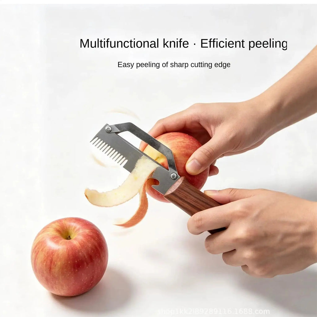 MultiFunction Peeler Kitchen Stainless Steel Vegetable Peeler Fruit Knife 2-in-1 Bottle Opener Kitchen-Specific Peeler Zpaxo
