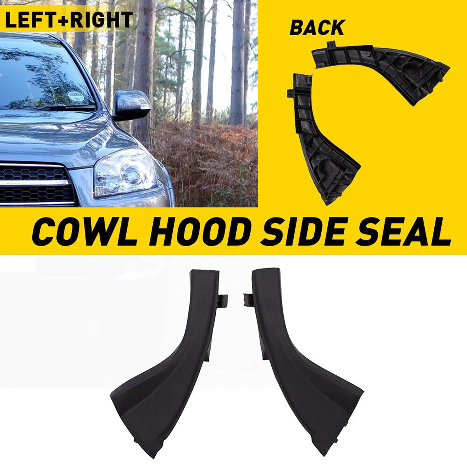 Auto Front Windshield Wiper Cowl Extension Cover Trim Toyota RAV4