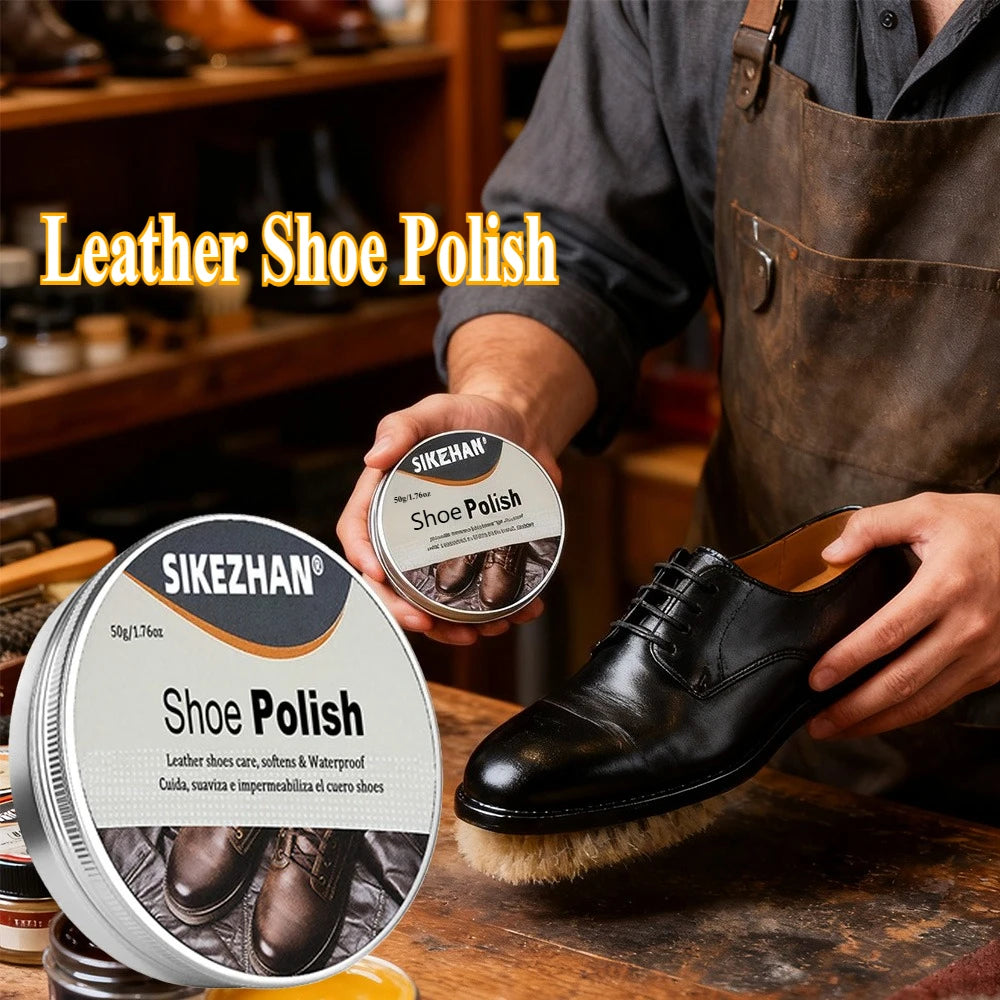 Professional Shoe Polish Cream for Leather Shoes, Restores Color&Shine,Waterproof Protection,Shoe Care Men&Women Shoes Nourish Zpaxo
